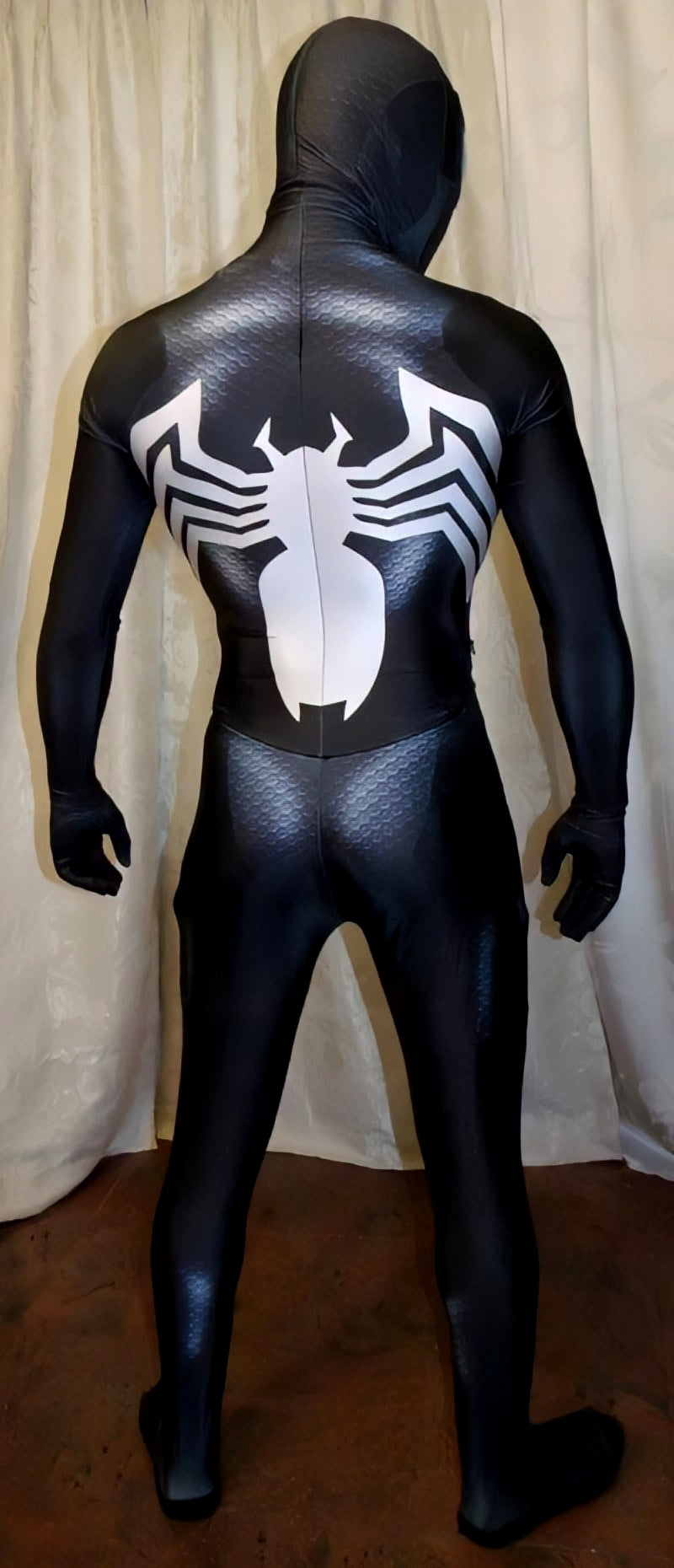 Fantasia Venom Simbionte Homem-Aranha Adulto Cosplay Luxo Profissional