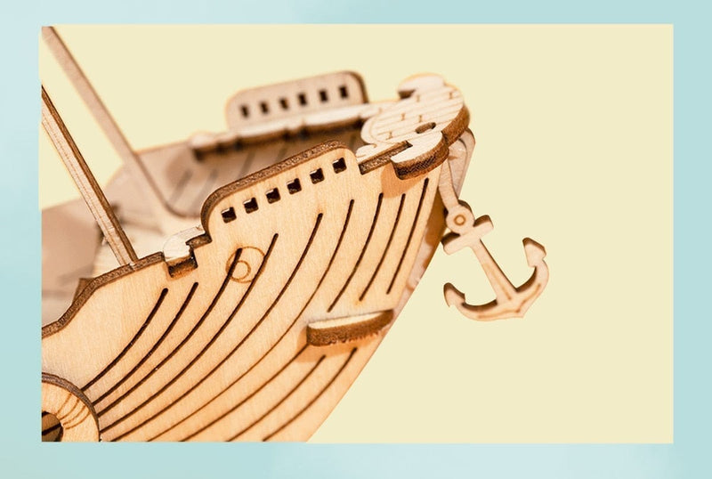 Quebra Cabeça De Barco 3D - Para sua Criança Quebra Cabeça De Barco -brin-205 Kidslandia 