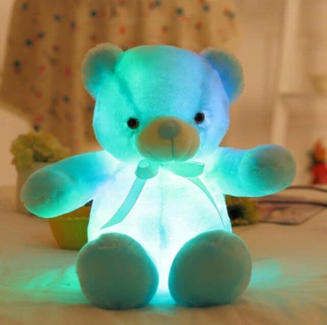 Ursinho de pelúcia brilhante de 30cm Ursinho - pel - 232 Kidslandia Azul 